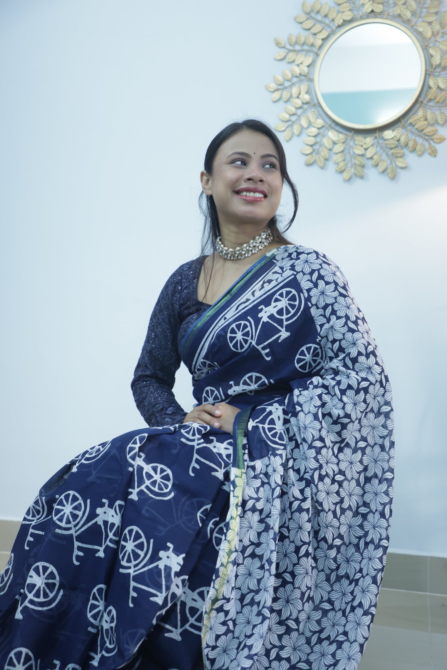 Indigo saree