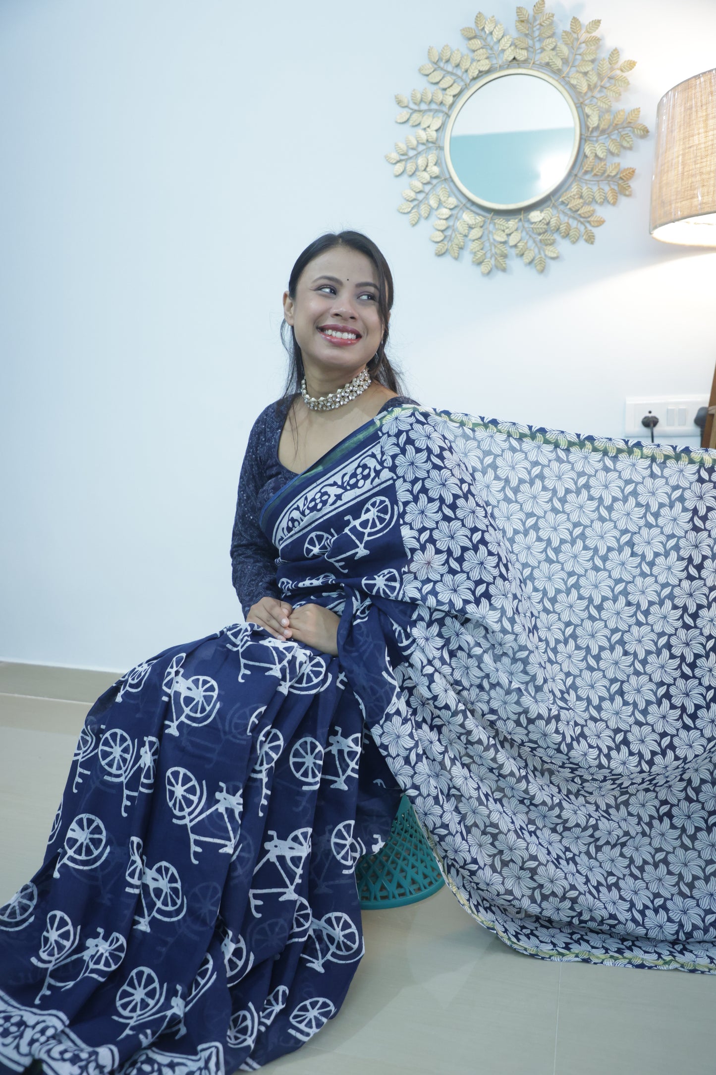 Indigo saree