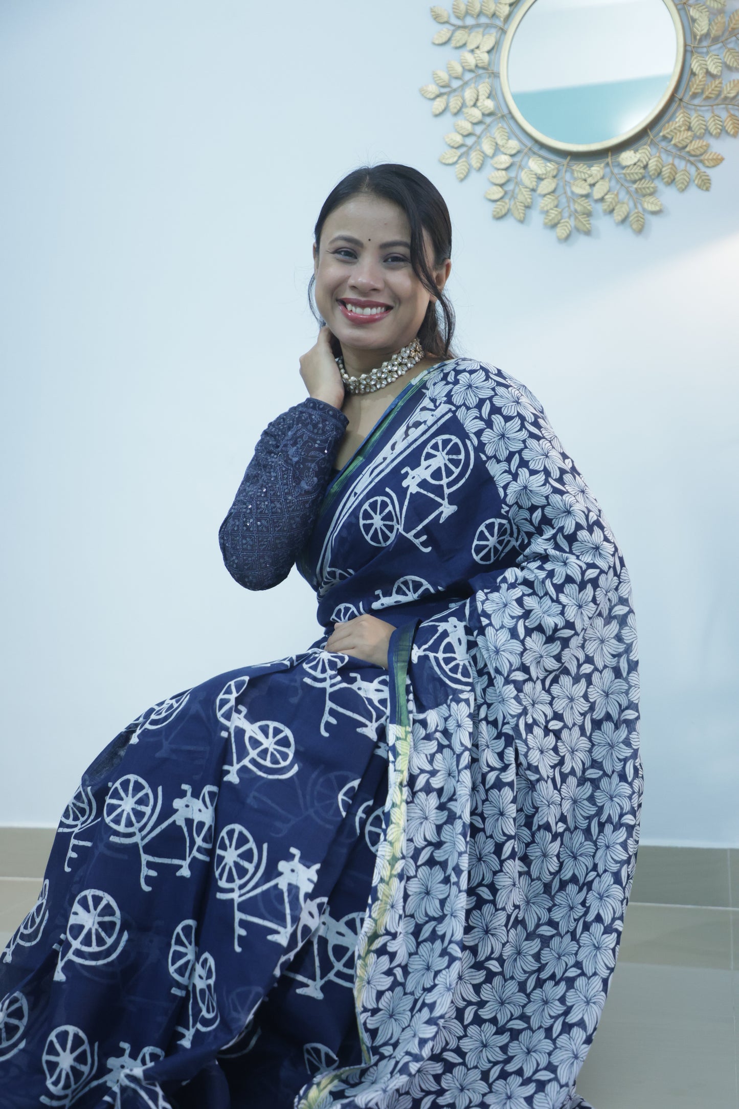 Indigo saree