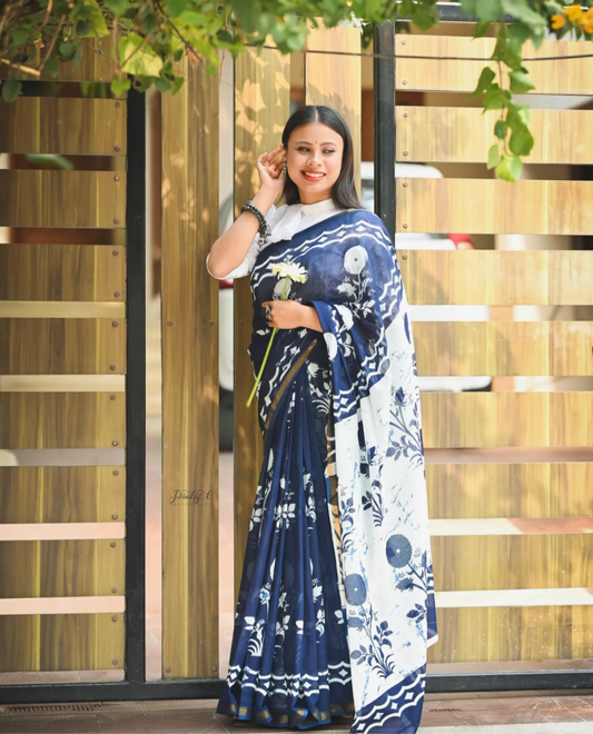 Indigo saree